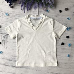 Белая футболка для мальчика 92 см