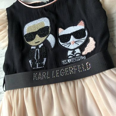 Дитяче літнє плаття в стилі KARL LAGERFELD Розмір 92 см, 98 см