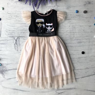 Дитяче літнє плаття в стилі KARL LAGERFELD Розмір 92 см, 98 см