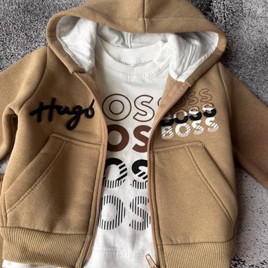Теплий спортивний костюм на хлопчика в стилі BOSS Розмір 80 см, 110 см