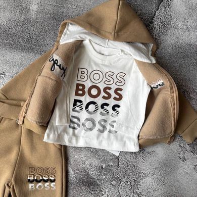Теплий спортивний костюм на хлопчика в стилі BOSS Розмір 80 см, 110 см