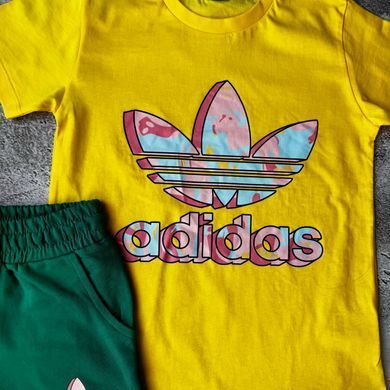 Летний костюм для мальчика в стиле adidas 27 Размер 128 см, 140 см, 164 см, 176 см