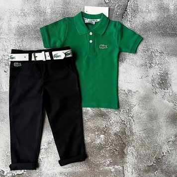 Летний костюм для мальчика Lacoste 7. Размер 158 см