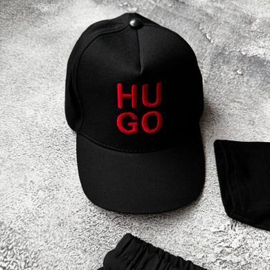 Літній костюм на дівчинку кепкою в стилі HUGO BOSS 7 Розмір 98 см, 104 см, 110 см, 122 см