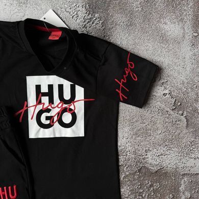 Літній костюм на дівчинку кепкою в стилі HUGO BOSS 7 Розмір 98 см, 104 см, 110 см, 122 см