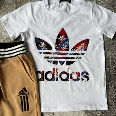 Літній костюм з кепкою на хлопчика в стилі adidas Розмір 104 см