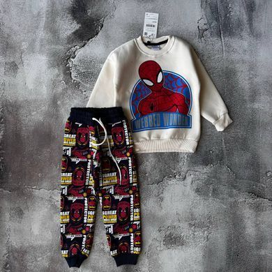 Теплий спортивний костюм на хлопчика з начісом Spiderman  2 Розмір 134 см
