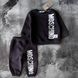 Теплий костюм на хлопчика з начісом в стилі Moschino 3 Розмір 68 см