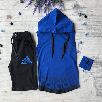 Дитячий літній костюм на хлопчика в стилі Adidas 8 Розмір  116 см