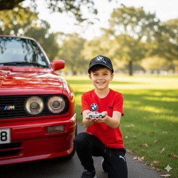 Літній костюм на хлопчика кепкою в стилі BMW M MOTORSPORT 7 Розмір 98 см, 104 см, 110 см, 116 см, 122 см, 134 см, 140 см