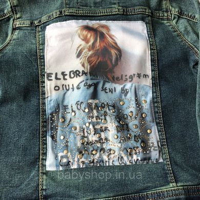 Джинсова куртка на дівчинку стильна бавовняна Туреччина Розмір 134 см , 140 см, 146 см, 152 см