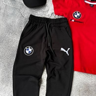 Літній костюм на хлопчика кепкою в стилі BMW M MOTORSPORT 7 Розмір 98 см, 104 см, 110 см, 116 см, 122 см, 134 см, 140 см