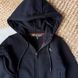 Детский спортивный костюм из трехнитки с начесом, черный, 92 см &mdash; кофта на молнии и штаны