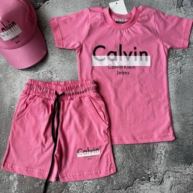 Літній костюм на дівчинку з кепкою в стилі Calvin Klein Jeans Розмір 116 см, 128 см, 152 см, 158 см