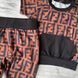 Летний костюм для девочки в стиле Fendi 2 Размер 68 см, 74 см