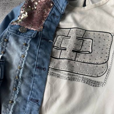 Джинсовий костюм для дівчинки 👖💙 Розмір 92 см