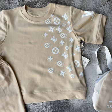 Літній костюм на хлопчика з рюкзаком в стилі Louis Vuitton 2 Розмір 122 см, 128 см, 134 см, 140 см&nbsp;