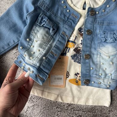 Джинсовий костюм для дівчинки 👖💙 Розмір 86 см, 104 см