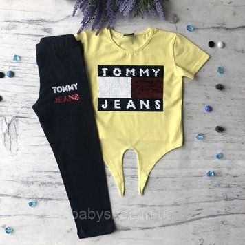 Детский летний костюм для девочки в стиле Tommy Hilfiger 2 Размер 104 см, 110 см, 122 см, 146 см