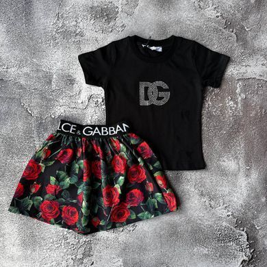 Літній костюм на дівчинку в стилі Dolce Gabbana 2 Розмір  116 см