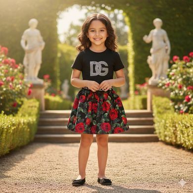 Літній костюм на дівчинку в стилі Dolce Gabbana 2 Розмір  116 см