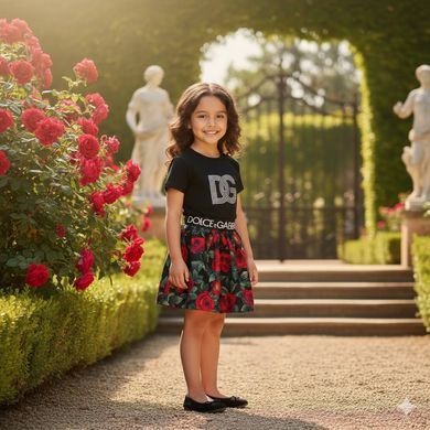 Літній костюм на дівчинку в стилі Dolce Gabbana 2 Розмір  116 см