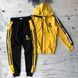 Спортивний костюм для хлопчика, жовтий, чорний, двонитка &mdash; розмір 176 см