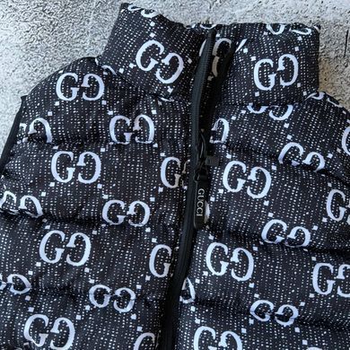 Дитячий жилет на дівчинку в стилі Gucci 18. Размер 104 см, 116 см, 140 см