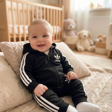 Детский костюм для мальчика в стиле adidas 3 Размер 68 см, 74 см, 80 см
