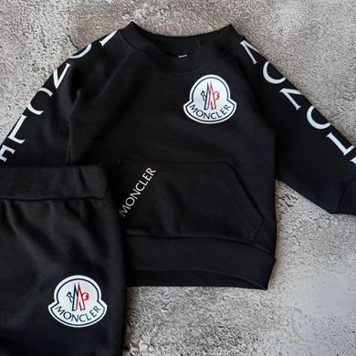 Костюм на дівчинку в стилі MONCLER Розмір 68 см, 74 см, 80 см чорний