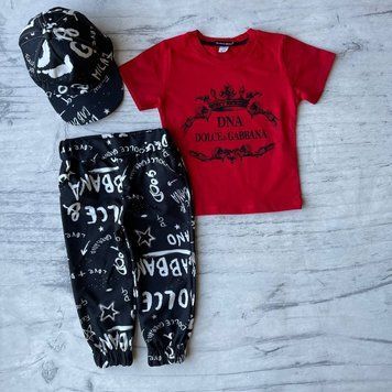 Літній костюм на дівчинку в стилі Dolce & Gabbana 559. Розмір 104 см