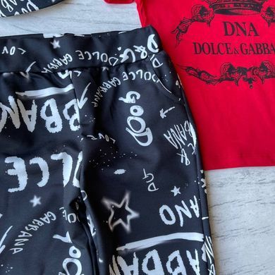 Літній костюм на дівчинку в стилі Dolce & Gabbana 559. Розмір 104 см