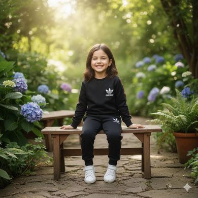 Спортивний дитячий костюм на дівчинку в стилі adidas 7 Розмір 92 см, 98 см