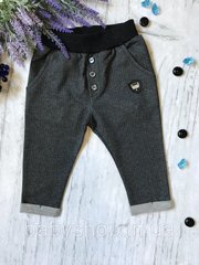 Штаны для мальчика Breeze темно-серые в полоску 2. Размер с 122 см