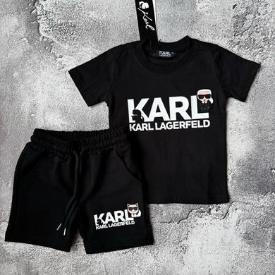 Летний костюм для девочки в стиле Karl Lagerfeld 13 Размер 116 см