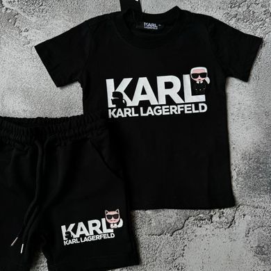 Летний костюм для девочки в стиле Karl Lagerfeld 13 Размер 116 см