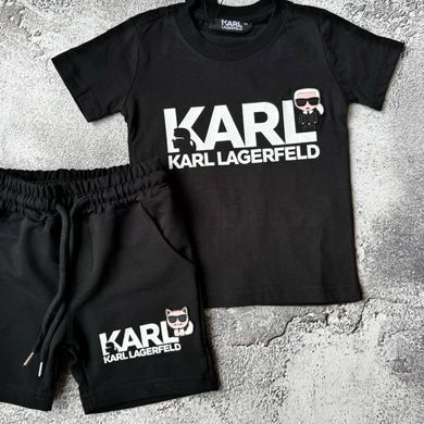Летний костюм для девочки в стиле Karl Lagerfeld 13 Размер 116 см