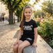 Летний костюм для девочки в стиле Karl Lagerfeld 13 Размер 116 см