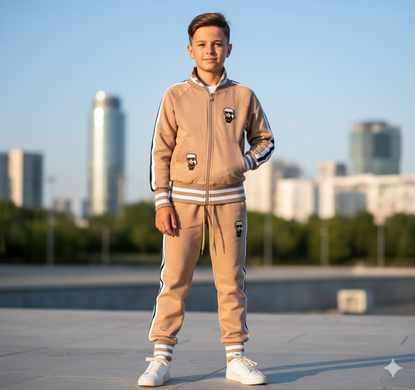 Костюм для хлопчика, бежевий, двонитка &mdash; розмір 152 см