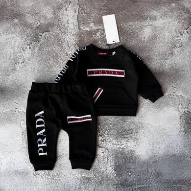 Костюм на хлопчика в стилі Prada Розмір 62 см, 68 см, 74 см, 80 см чорний