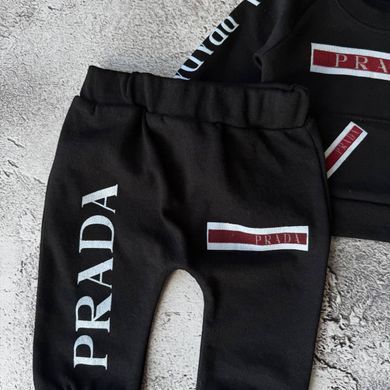 Костюм на хлопчика в стилі Prada Розмір 62 см, 68 см, 74 см, 80 см чорний