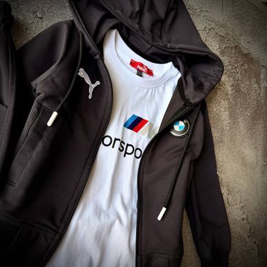 Костюм на хлопчика та дівчинку в стилі BMW Motorsport графіт Розмір 92 см, 98 с, 104 см, 110 см, 116 см, 122 см