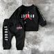 Дитячий костюм на хлопчика в стилі Air Jordan от Nike  14 Розмір 80 см Чорний
