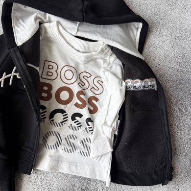 Теплий спортивний костюм на хлопчика в стилі BOSS Розмір 74 см, 80 см, 86 см