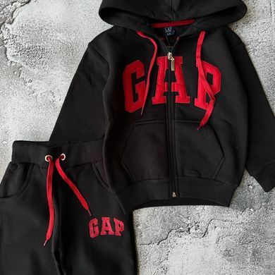Теплый спортивный костюм для мальчика в стиле GAP с начесом Размер 98 см