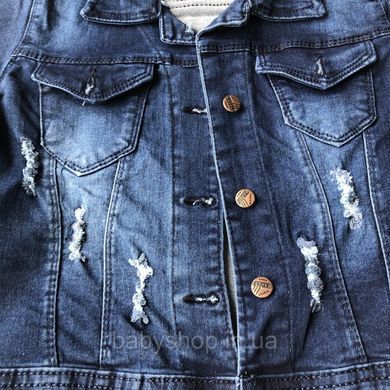Стильна джинсова куртка для дівчинки підліткова 👖 Туреччина Розмір 134 см , 140 см, 146 см