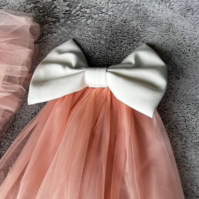 Святкове плаття, набір для хрещення для дівчинки 3 Розмір 62 см, 68 см Персикове