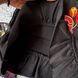 Детский костюм для девочки, цвет чёрный, двунитка, хлопок &mdash; размер 68 см