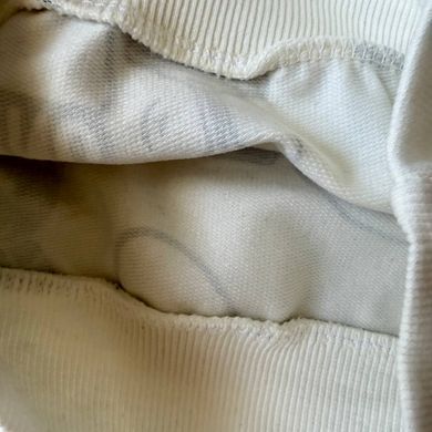 Спортивний костюм 2-ка для дівчат та хлопців (світшот, штани), білий, з принтом ведмедиків, двонитка, 100% бавовна &mdash; 98 см