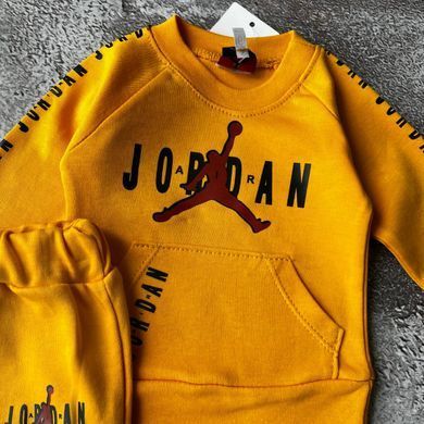 Детский костюм на мальчика в стиле Air Jordan от Nike 15 Размер 68 см Желтый
